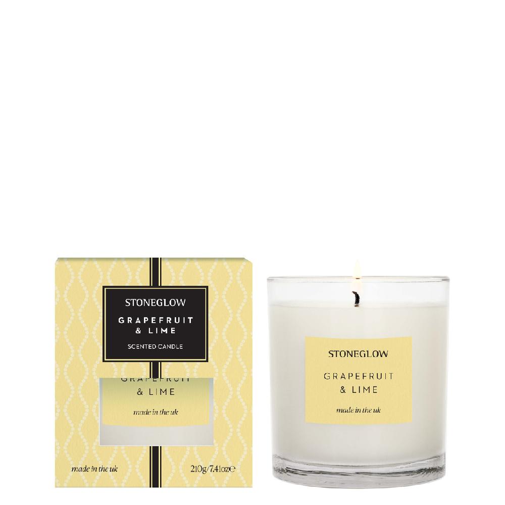 stoneglow The Signature - Grapefruit & Lime - Scented Candle - Boxed Tumbler (90 x 80mm)