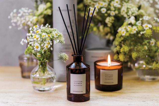 Stoneglow The Walled Garden - Cotton Flower - Rose | Jasmine | Lily - Scented Reed Diffuser 160ml