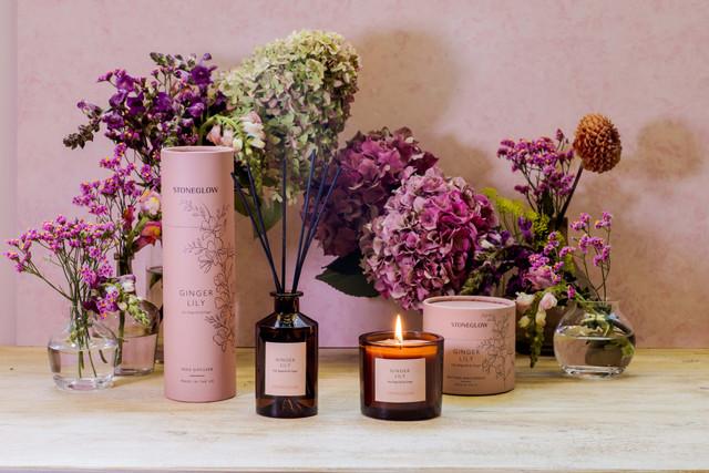 Stoneglow The Walled Garden - Ginger Lily - Lily | Magnolia | Ginger - Scented Natural Wax Candle Tumbler 79 X 89mm