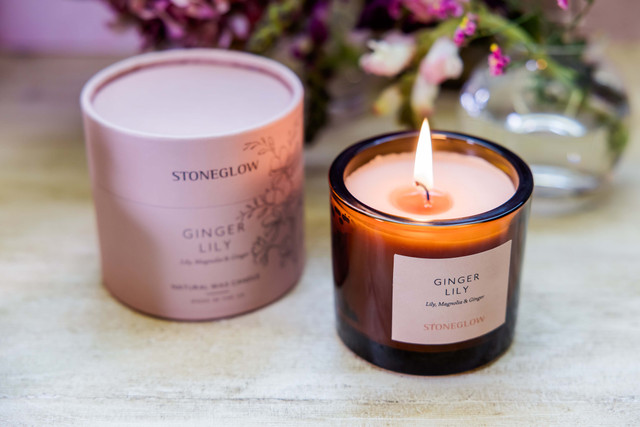 Stoneglow The Walled Garden - Ginger Lily - Lily | Magnolia | Ginger - Scented Natural Wax Candle Tumbler 79 X 89mm