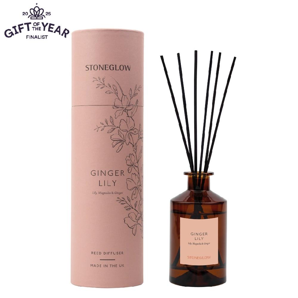 stoneglow The Walled Garden - Ginger Lily - Lily | Magnolia | Ginger - Scented Reed Diffuser 160ml