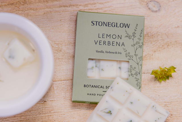 Stoneglow The Walled Garden - Lemon Verbena - Vanilla | Verbena | Iris - Scented Botanical Soy Wax Melt Snap Bar - 76 Grams
