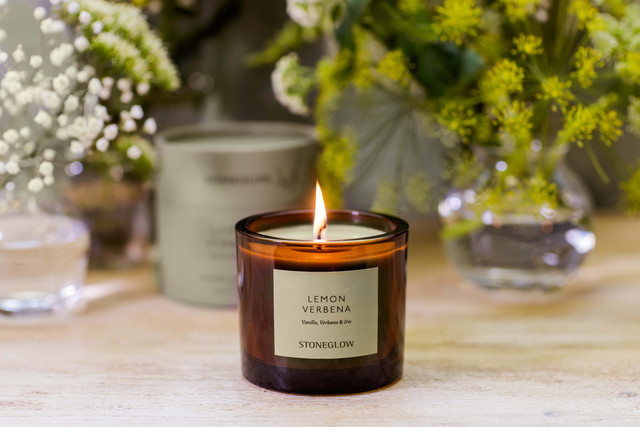 Stoneglow The Walled Garden- Lemon Verbena - Vanilla | Verbena | Iris -Scented Natural Wax Candle Tumbler (79 X 89mm)