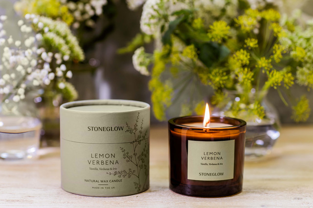 Stoneglow The Walled Garden- Lemon Verbena - Vanilla | Verbena | Iris -Scented Natural Wax Candle Tumbler (79 X 89mm)
