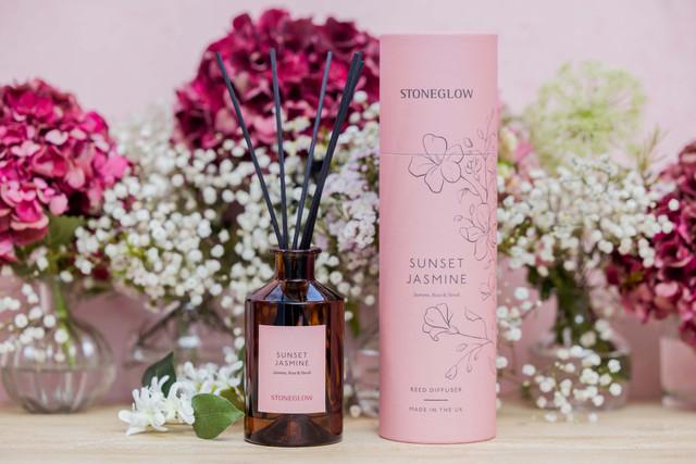 Stoneglow The Walled Garden - Sunset Jasmine - Jasmine | Rose | Neroli - Scented Reed Diffuser 160ml