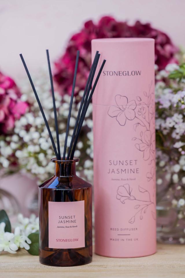 Stoneglow The Walled Garden - Sunset Jasmine - Jasmine | Rose | Neroli - Scented Reed Diffuser 160ml