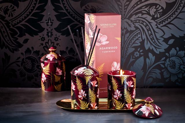 Stoneglow Urban Botanics - Ceramic - Agarwood | Tuberosa - Scented Reed Diffuser 200ml