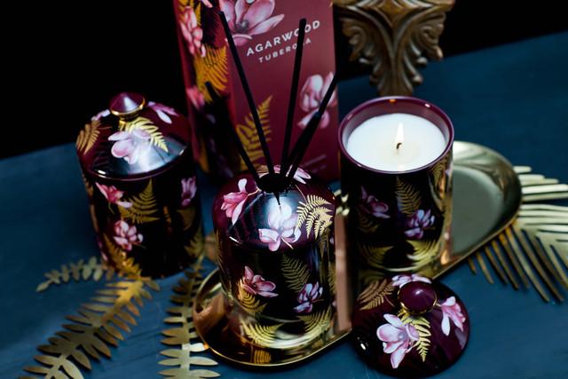 Stoneglow Urban Botanics - Ceramic - Agarwood | Tuberosa - Scented Reed Diffuser 200ml