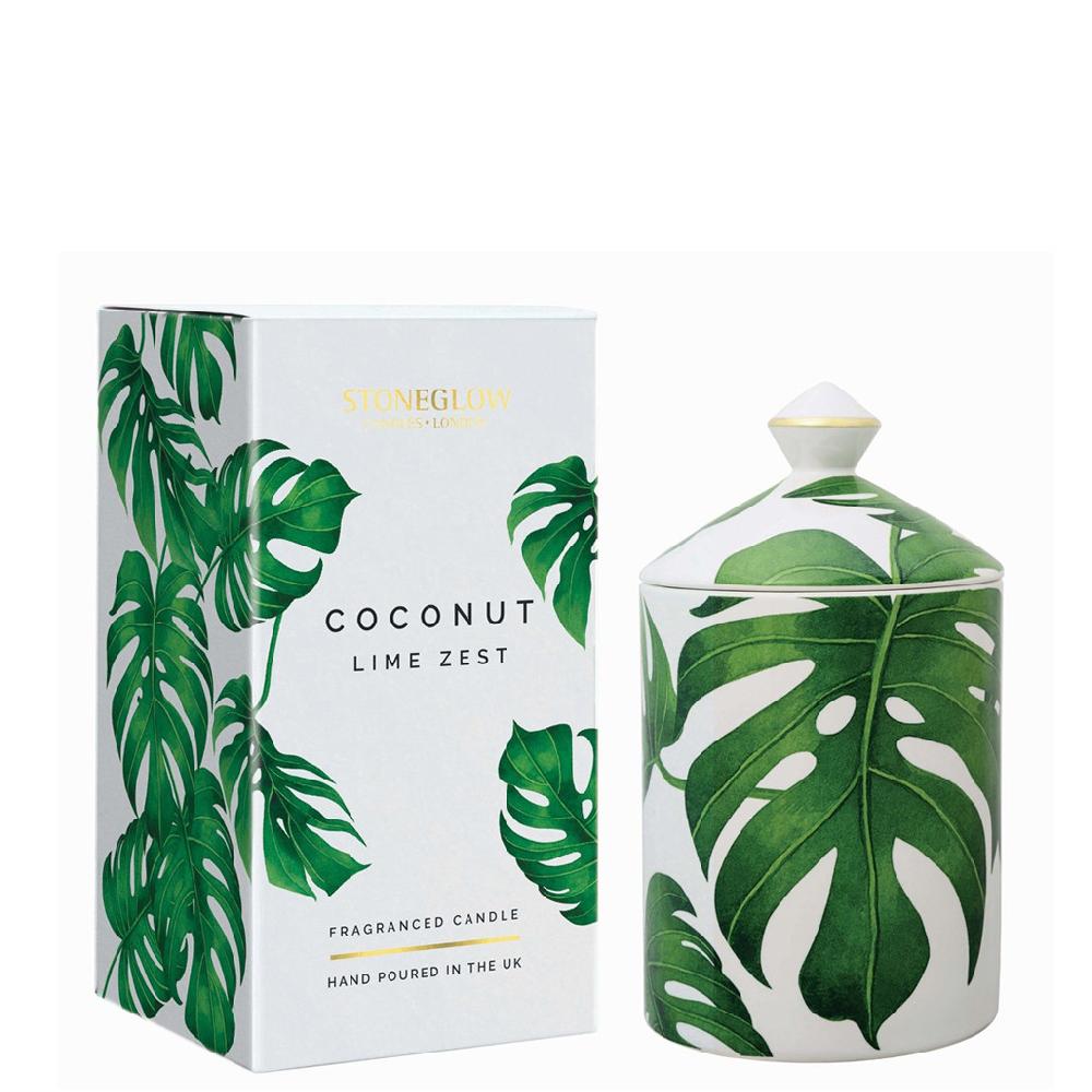 stoneglow Urban Botanics - Ceramic - Coconut | Lime Zest - Scented Candle (150 x 85mm)