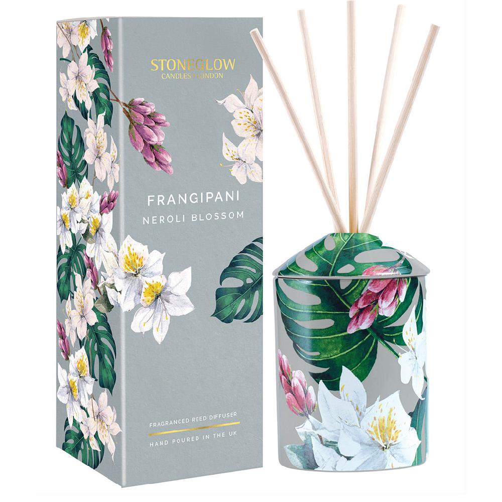 stoneglow Urban Botanics - Ceramic - Frangipani | Neroli Blossom - Scented Reed Diffuser 200ml