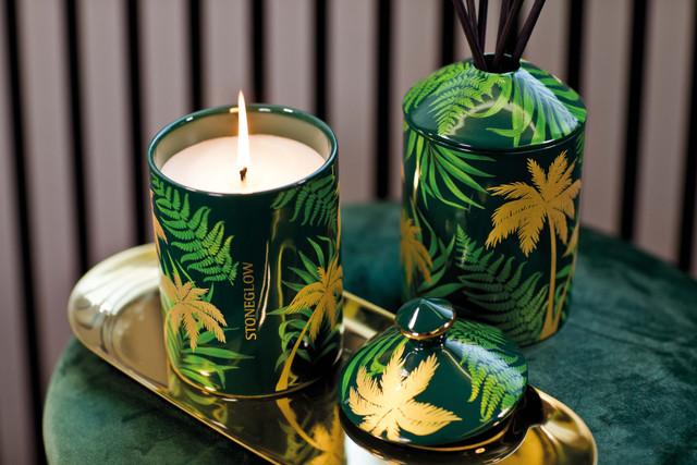 Stoneglow Urban Botanics - Ceramic - Nectarine Blossom | Jasmine Tea - Scented Candle (150 X 85mm)