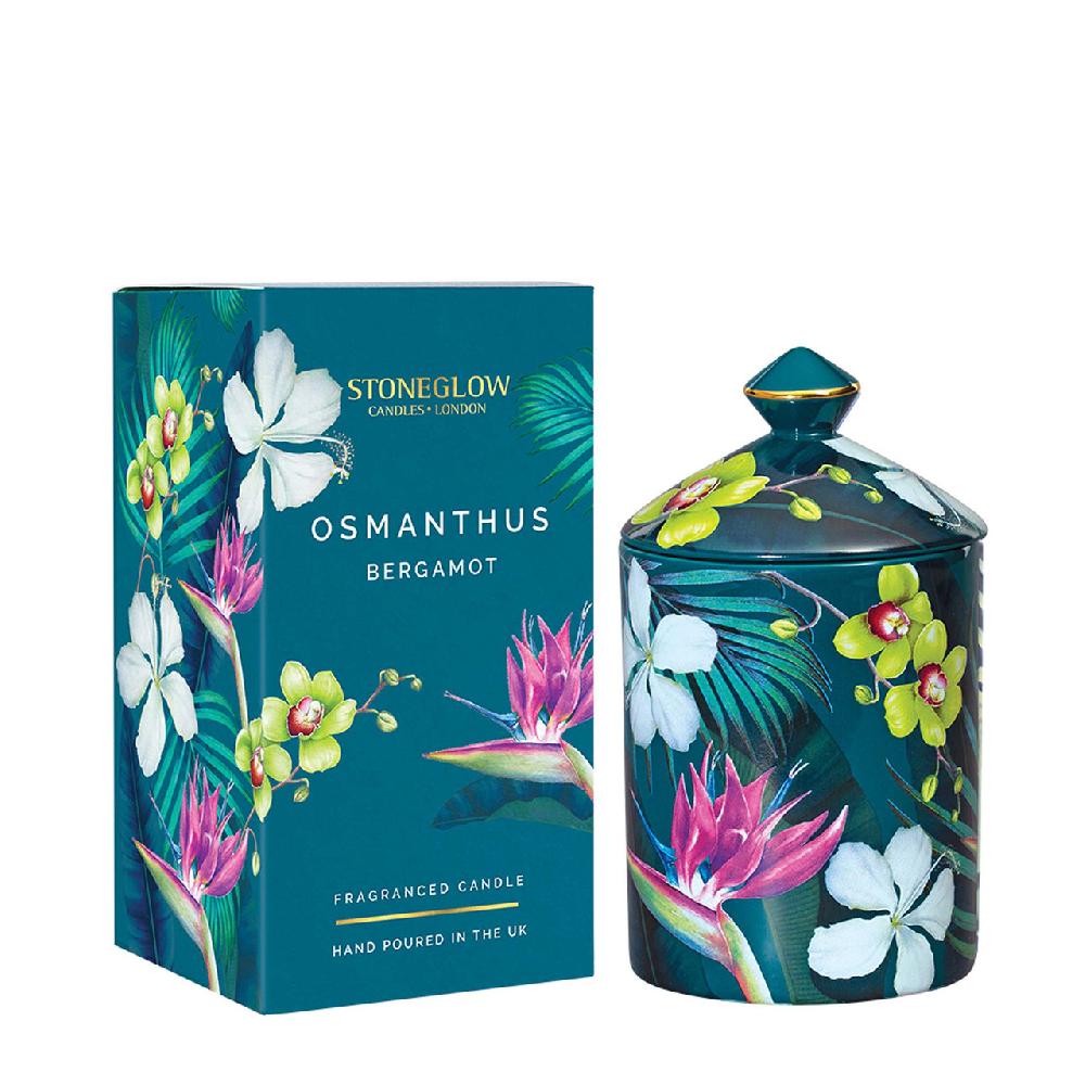 stoneglow Urban Botanics - Ceramic - Osmanthus | Bergamot - Scented Candle (150 x 85mm)