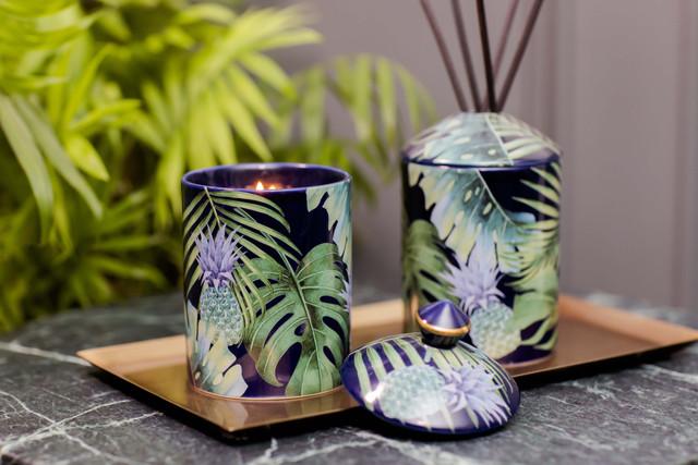 Stoneglow Urban Botanics - Ceramic - Pineapple | Pomelo - Ceramic Scented Candle (150 X 85mm)