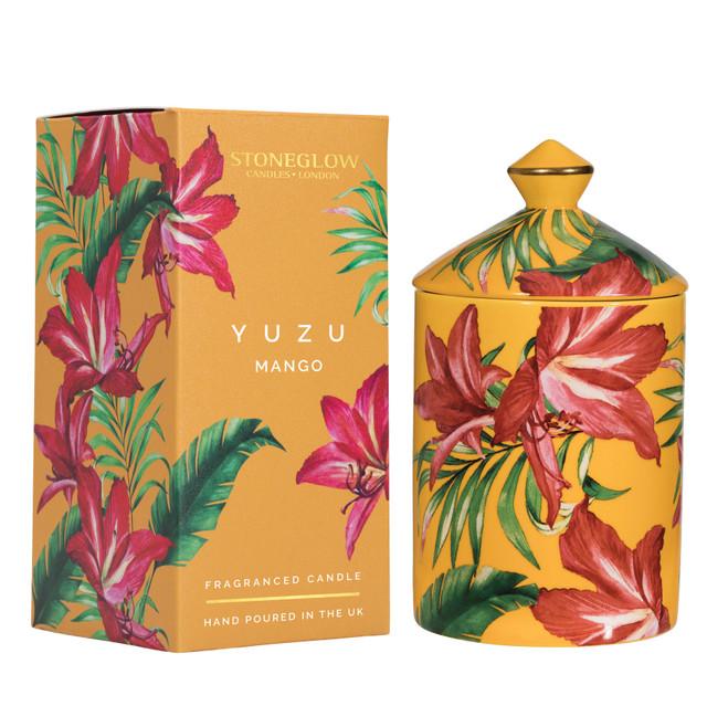 Stoneglow Urban Botanics - Ceramic - Yuzu | Mango - Scented Candle (750 X 85mm)