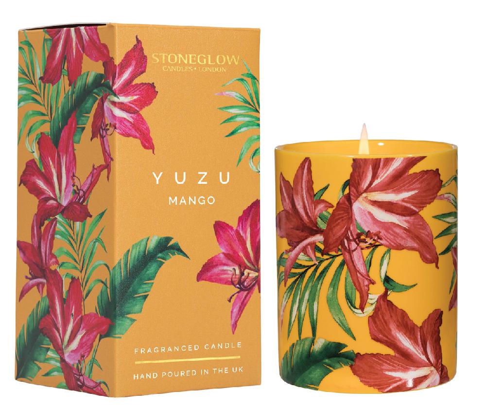 stoneglow Urban Botanics - Ceramic - Yuzu | Mango - Scented Candle (750 x 85mm)