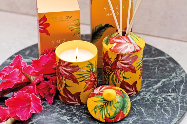 Stoneglow Urban Botanics - Ceramic - Yuzu | Mango - Scented Reed Diffuser (200ml)