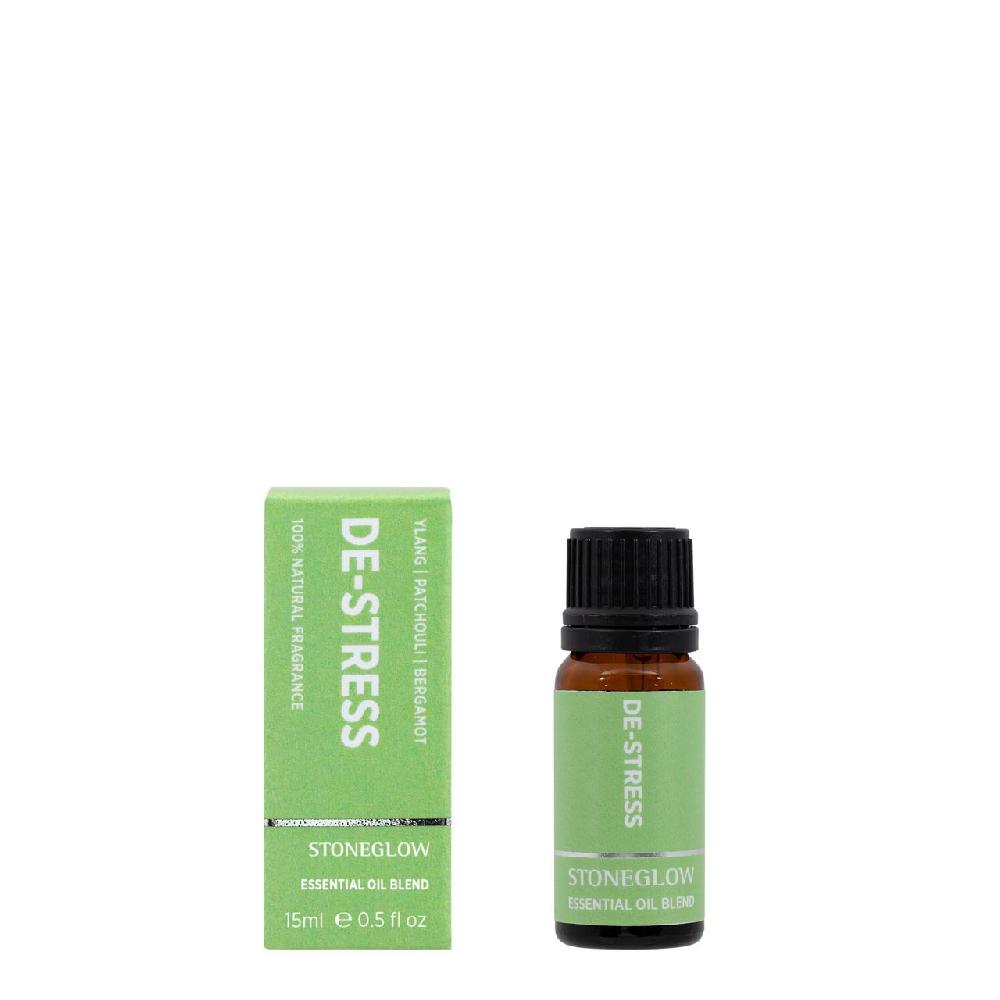 stoneglow Wellbeing - De-Stress - Ylang | Patchouli | Bergamot - 100% Essential Oil Blend (10ml)