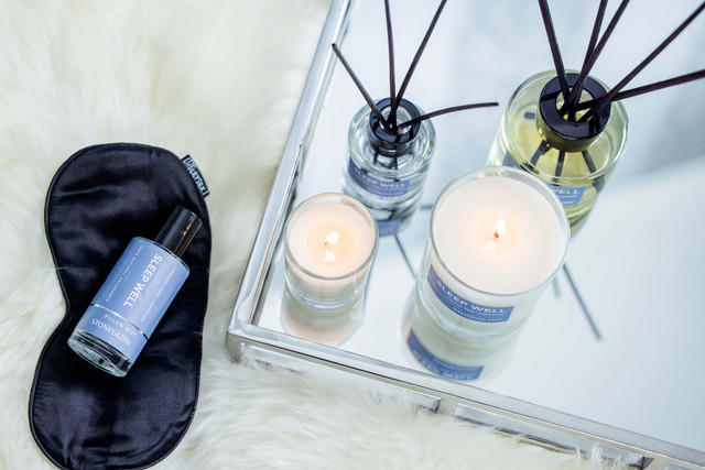 Stoneglow Wellbeing - Sleep Well - Lavender | Sage | Cedarwood - Essential Oil Scented Candle - Boxed Tumbler (90 X 80mm)