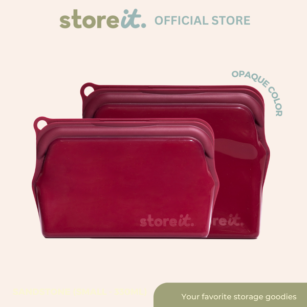 store it Burgundy Red Opaque - Set of 2 (Small 330ml & Medium 470ml)