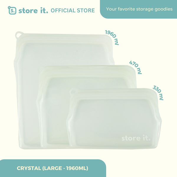 Store It Crystal Clear (3 SIZES IN 1 SET - Small Medium Large)
