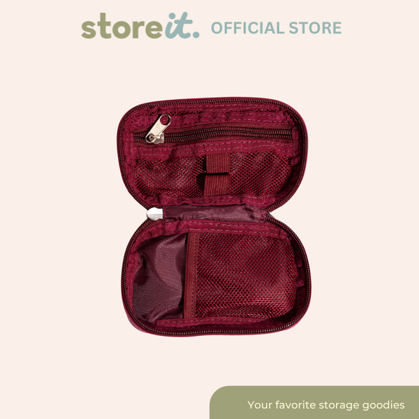 Store It Mini Cloud Organizer Keychain - Burgundy Red