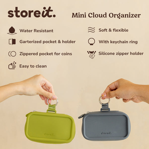 Store It Mini Cloud Organizer Keychain - Burgundy Red