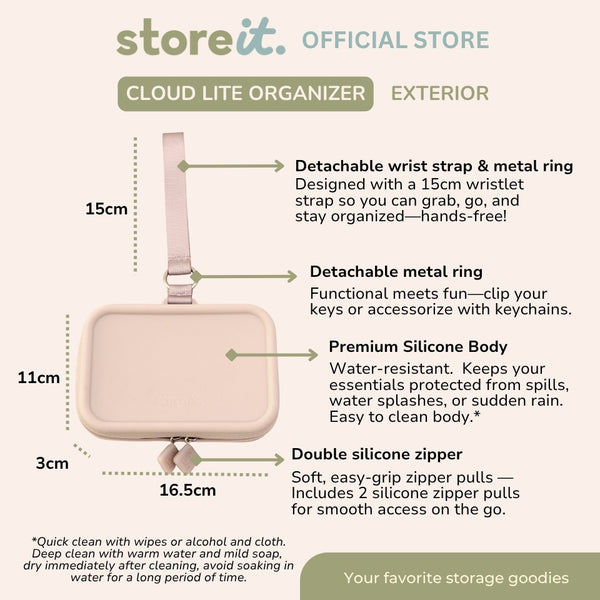 Store It Cloud Organizer Lite - Burgundy Red
