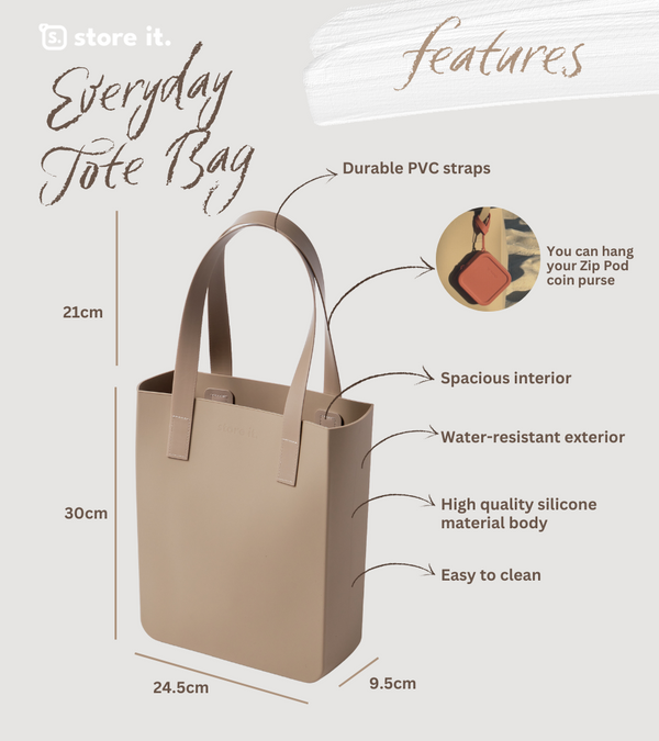 Store It Store It Everyday Tote Bag (Silicone Tote Bag)
