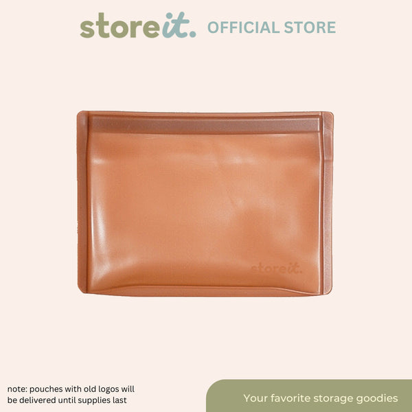 store it Flat Matte Silicone Bag 1000ml - Cocoa