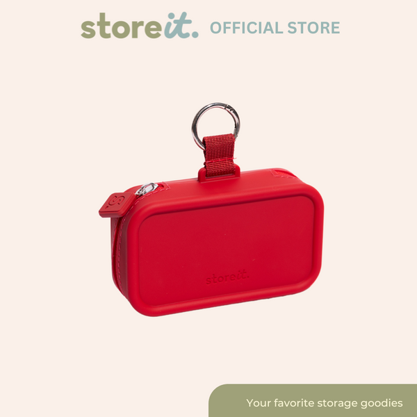 store it Mini Cloud Organizer Keychain - Crimson Red