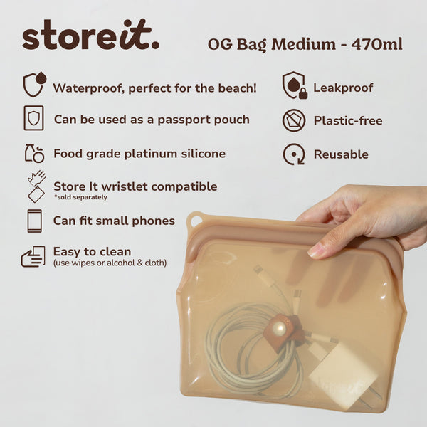 Store It OG Silicone Bag Medium 470ml - Cookie Dough
