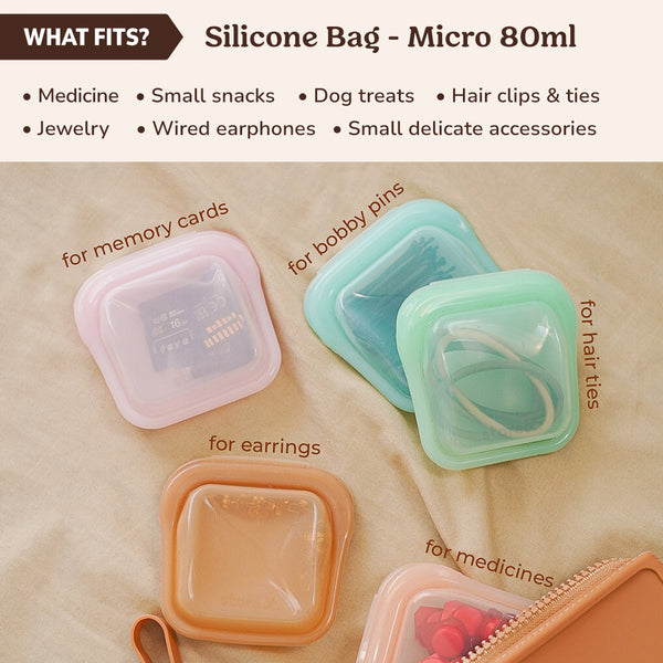Store It OG Silicone Bag Micro 80ml - Crystal Clear