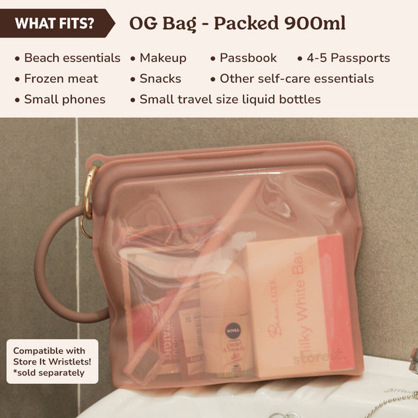 Store It OG Silicone Bag Packed 900ml - Lavender