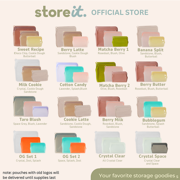 store it Store It Silicone Bags (Set of 3 OG Bags - Small Medium and Packed)