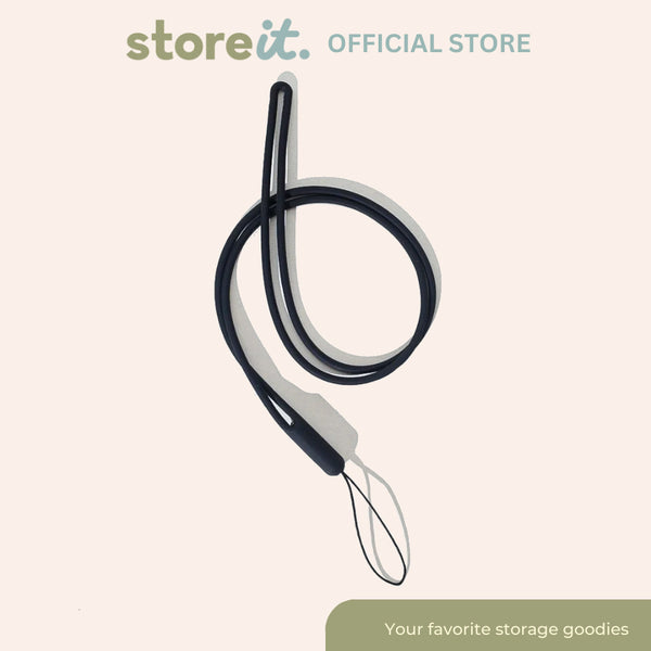 store it Silicone Lanyard - Black