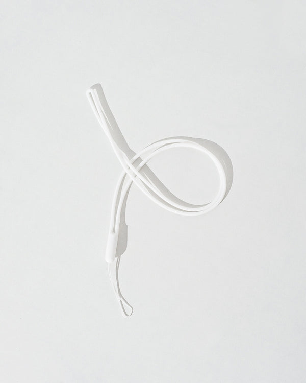 Store It Silicone Lanyard - White