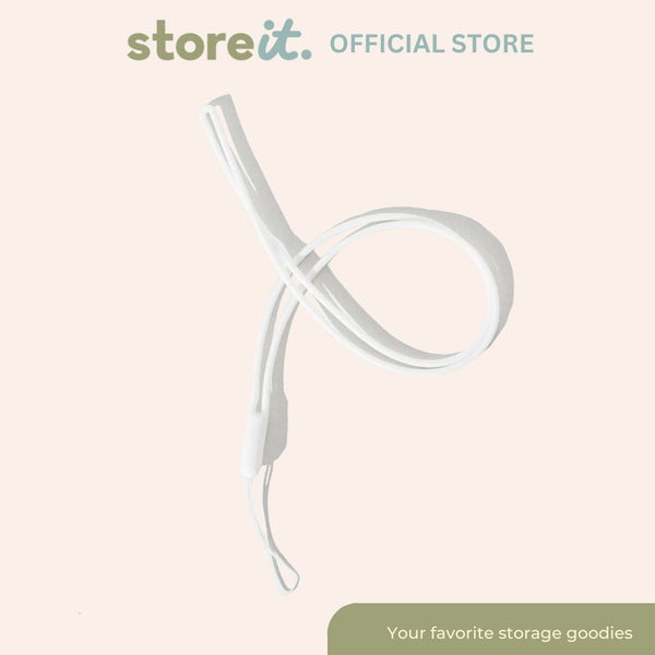 store it Silicone Lanyard - White