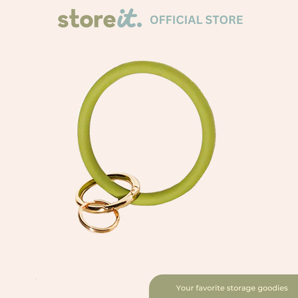store it Silicone Wristlet Keychain - Olive