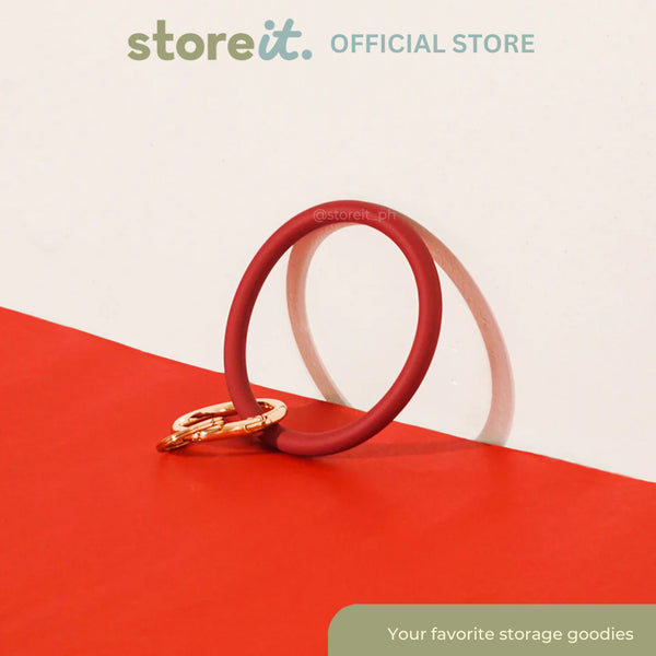 Store It Silicone Wristlet Keychain - Red
