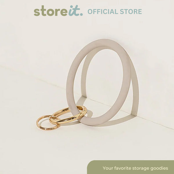 Store It Silicone Wristlet Keychain - Sandstone