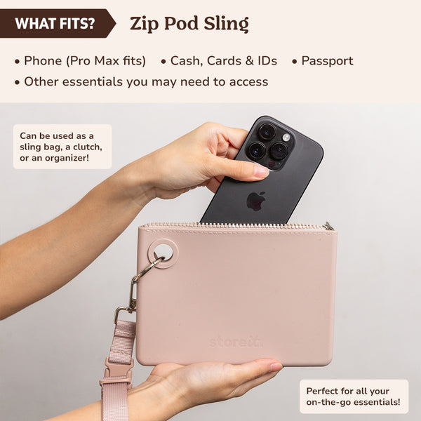 Store It Zip Pod Sling - Tea Green