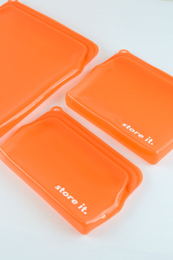 Store It Zest Orange (3 SIZES IN 1 SET - Small Medium Large)