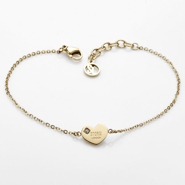 storm MINI HEART BRACELET GOLD