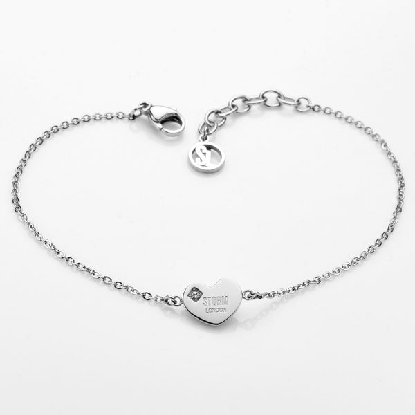 storm MINI HEART BRACELET SILVER