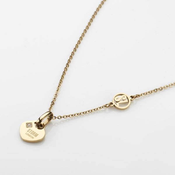 storm MINI HEART NECKLACE GOLD