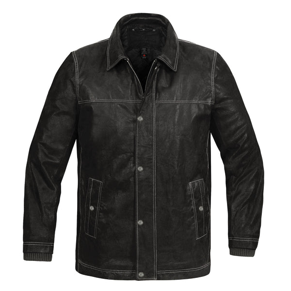 stormtech Men's Outback Leather Jacket Final Sale - LRS-4