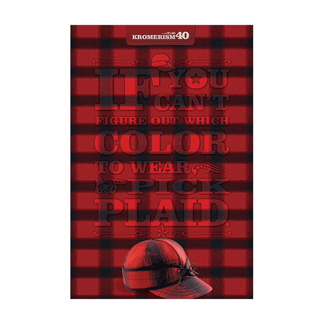 stormy kromer Kromer Poster Pick Plaid