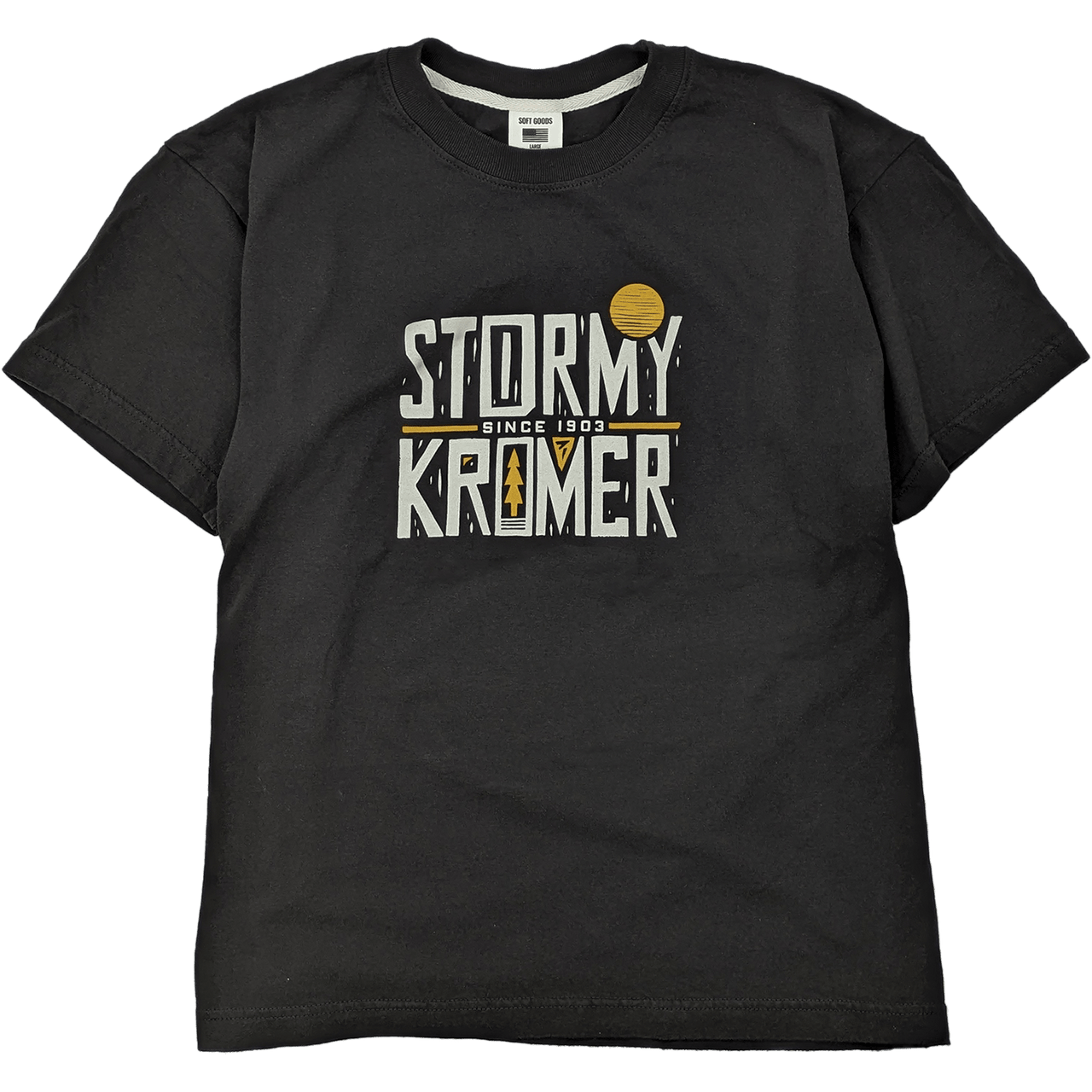 stormy kromer Short Sleeve Tee "Woodcut"