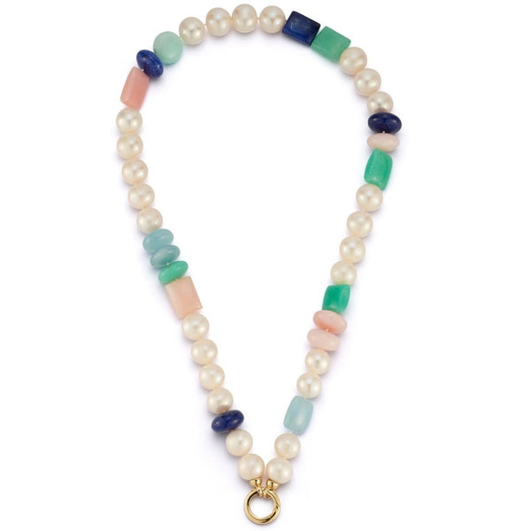 Storrow 14K 18.5" 9MM Freshwater Pearl & Gem Sweet Maisy #12 Necklace