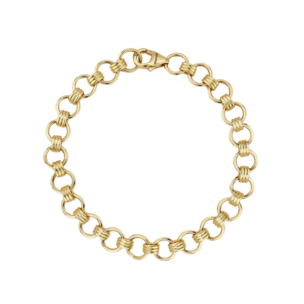 storrow 14K Gold Book Link 7" Everett Chain Bracelet